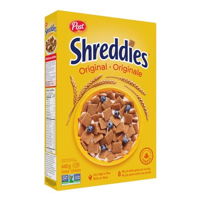 Post Shreddies Breakfast Cereal 440g/15.4 oz., {Imported from Canada}