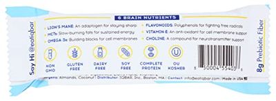 IQBAR Lemon Blueberry Keto Bars, Vegan, Low Sugar, 1.6 Ounces (Pack Of 12)