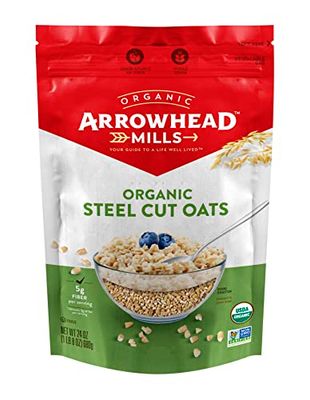 Arrowhead Mills Organic Steel Cut Oats, 24 oz (1 Bag)