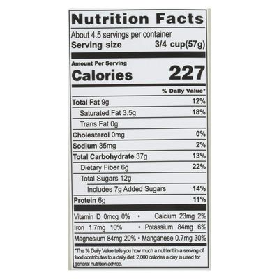 Living Intentions Organic Cacao Crunch Superfood Cereal, 9 Ounce - 6 per case.6