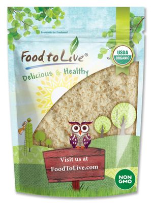 Food to Live Organic Cashew Flour, 4 Pounds - Non-GMO, Ground Nuts, Raw Powder, Natural, Vegan, Paleo, Kosher, Bulk, Protein, Dietary Fiber, Vitamin E, Copper, Manganese, Magnesium, and Riboflavin.