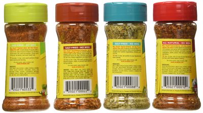Mrs. Dash Extra Spicy(2.5oz), Southwest Chipotle(2.5oz), Garlic &amp; Herb (2.5oz) and Fiesta Lime (2.4oz) Salt-Free Seasoning (Bundle)