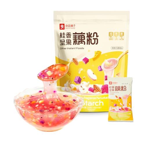BESTORE Osmanthus Fragrant Nuts Lotus Root Starch Powder Breakfast Meal 7.4 oz