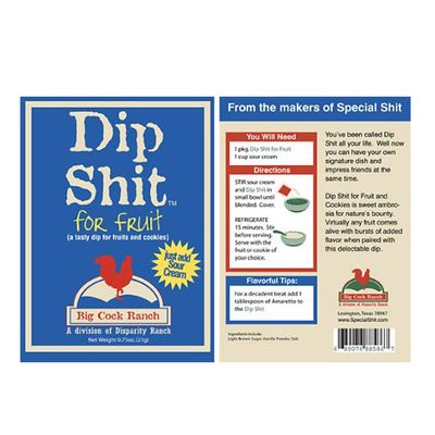 Dip Shit Fruit and Cookie Dip 0.75 Ounce - 6 Pack
