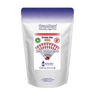 GramZero 2GO Sticks - Red Raspberry, Zero Calorie Sugar Free Drink Mix, Stevia Sweetened, Great For Nutrition Club Loaded Tea To Go Kits