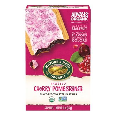 Nature&#39;s Path Organic Frosted Cherry Pomegranate Toaster Pastries, 11 oz (Pack of 1), Non-GMO