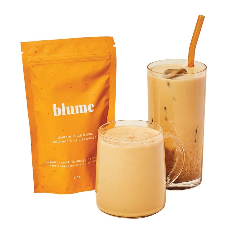 Blume Pumpkin Spice Latte - Superfoods Powdered Latte - Syrup free, Organic &amp; Vegan Latte - 30 Servings (125g)