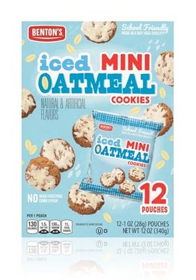 Bentons Mini Cookie Snack Packs (1 Box, Iced Oatmeal)
