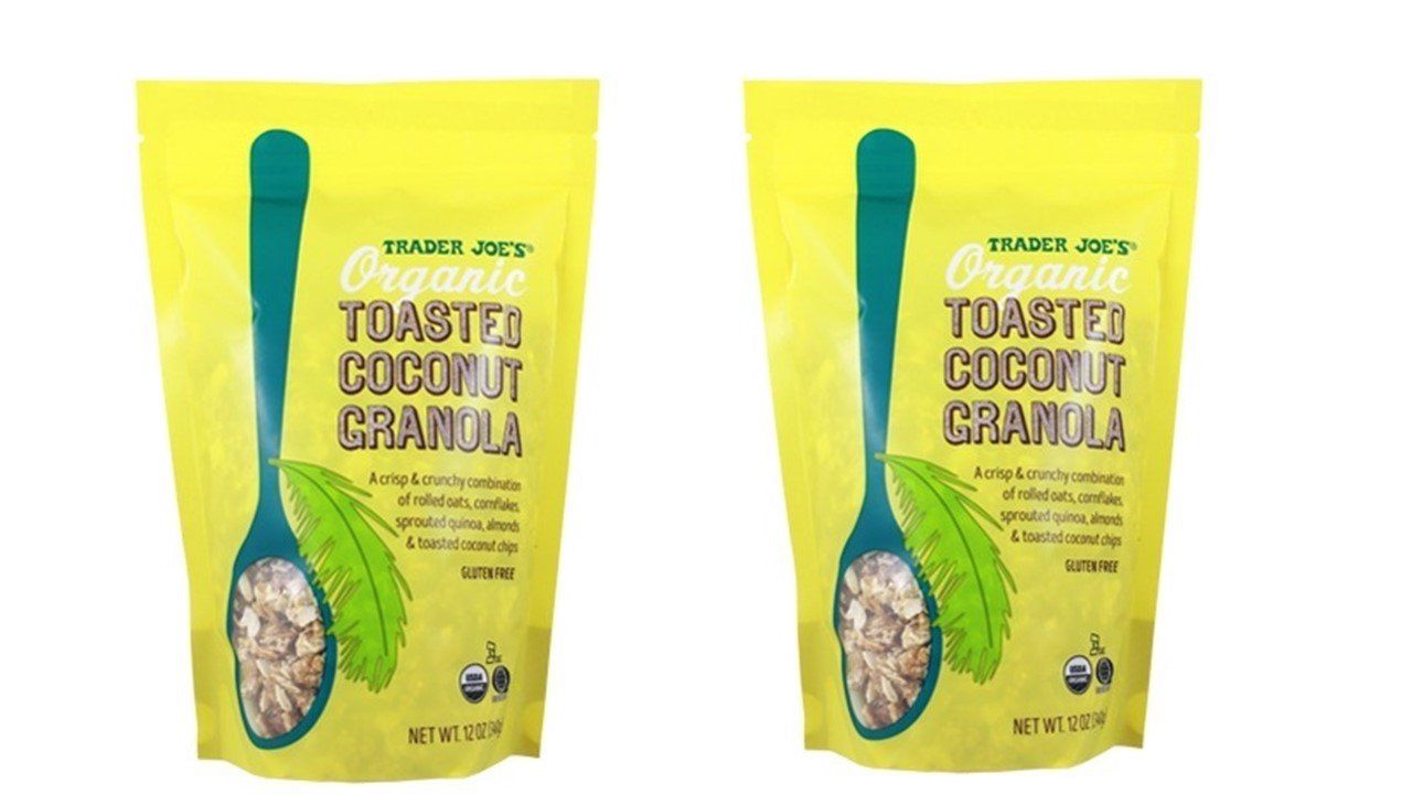 Trader Joes Organic Toasted Coconut Granola, 12 OZ (PACK OF 2 BAGS)