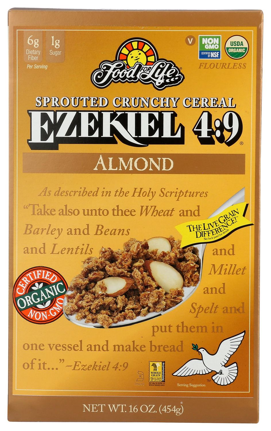 FOOD FOR LIFE Organic Almond Cereal, 16 OZ