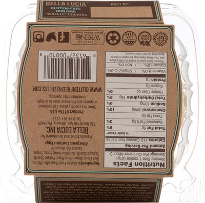Bella Lucia Gluten Free Pizzelles, Anise, 6 Ounce