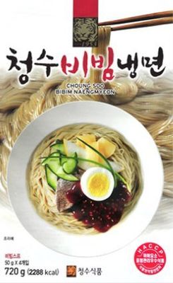 Choung Soo Bibim Naengmyeon, Korean Cold Noodle with Soup Base 720g (1 Pack)