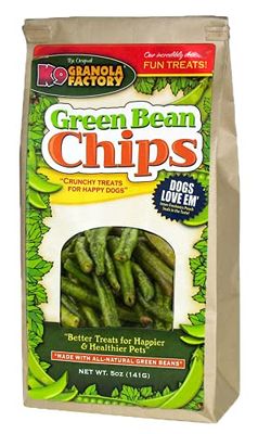 K9 Granola Factory Green Bean Chips Dog Treat, 5 oz by K9 Granola Factory