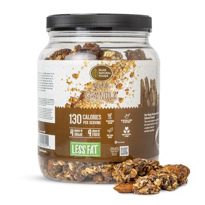 DIJAS Natural Foods, Low Fat Biscotti Granola, All Natural Preservative Free Ingredients, Delicious Low Calorie Snack (16 oz, Granola)