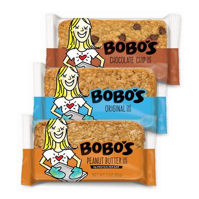 Bobo&#39;s Lactation Oat Bars for Breastfeeding Moms, 12 Pack Variety includes Chocolate Chip, Original, and Peanut Butter Chocolate Chip