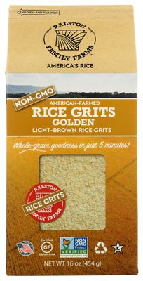 Ralston Family Farms Golden Rice Grits, Gluten Free, Non GMO, 16 Ounces (Pack Of 6)