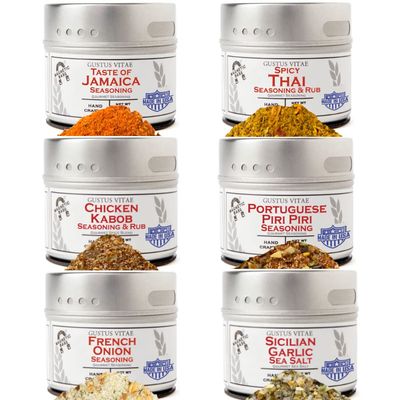 Global Chicken Air Fryer Seasonings Collection  Authentic Small Batch Seasoning Mixes - 6 Gourmet