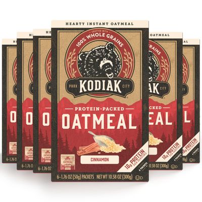 Kodiak Cakes Instant Oatmeal Packets - High Protein- 100% Whole Grains Breakfast Food - Cinnamon (36 Packets)