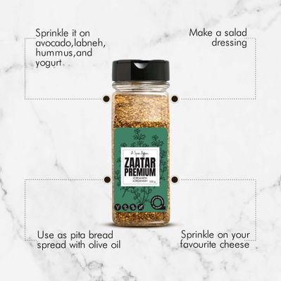 A Spice Affair's Zaatar Seasoning Premium Jordanian 225 g (7.9 oz) Zaatar - Herbs Spice Blends &amp; Seasonings