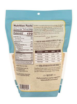 Bob's Red Mill 100% Whole Grain Steel Cut Oats Golden Spurtle, 24 OZ (Pack of 3)