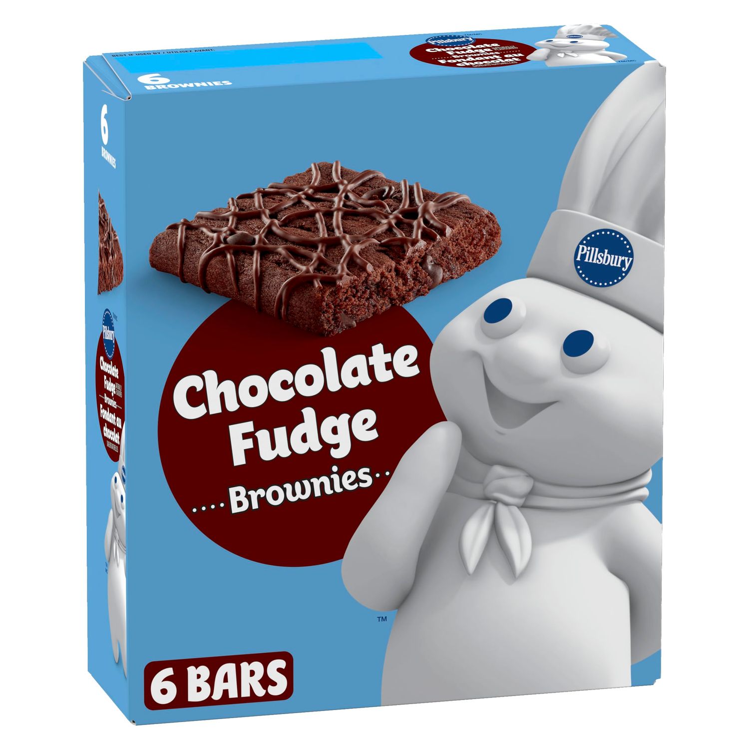 Pillsbury Chocolate Fudge Brownies Bars, 150g/5.3 oz. (Imported from Canada)