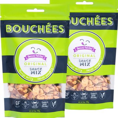 Beccas Petites Grain Free Granola - Mixed Nuts, Seeds - Original (Maple Syrup, Apple, Cinnamon) - Paleo, Gluten Free Snack I Granola or Cereal Topping - No Artificial Ingredients, 4 Oz Bag (2-Pack)