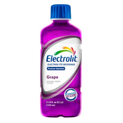 Electrolit Hydration Electrolyte Drinks, Sports Beverages with Electrolytes 6 Pack (Grape)