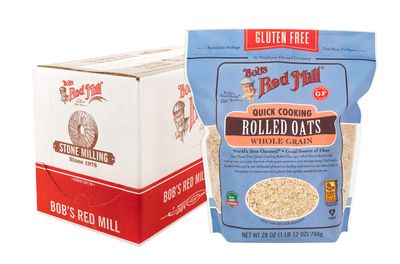 Bob&#39;s Red Mill Gluten Free Quick Cooking Rolled Oats - 28 oz (Pack of 4)