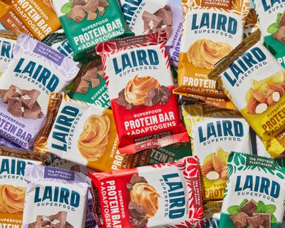 Laird Superfood Functional Protein Bars - Protein Bar but Better with Real Ingredients, Functional Mushrooms 10g Plant-Based Protein, 6g Fiber - Non-GMO - 5 Flavor Variety Pack, 10 Count (Pack of 1)