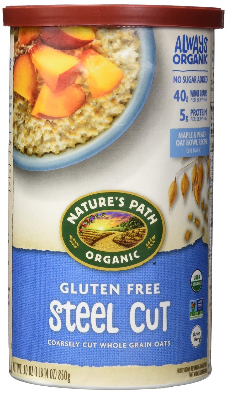 NATURES PATH OATS GF STEEL CUT ORG 30 OZ