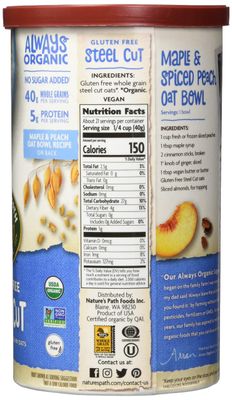 NATURES PATH OATS GF STEEL CUT ORG 30 OZ