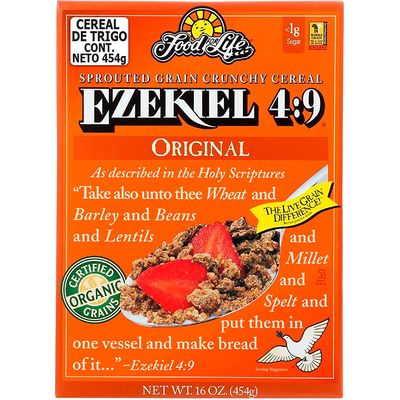 Food For Life, Ezekiel 4:9 Organic Sprouted Grain Cereal, Original, 16 oz
