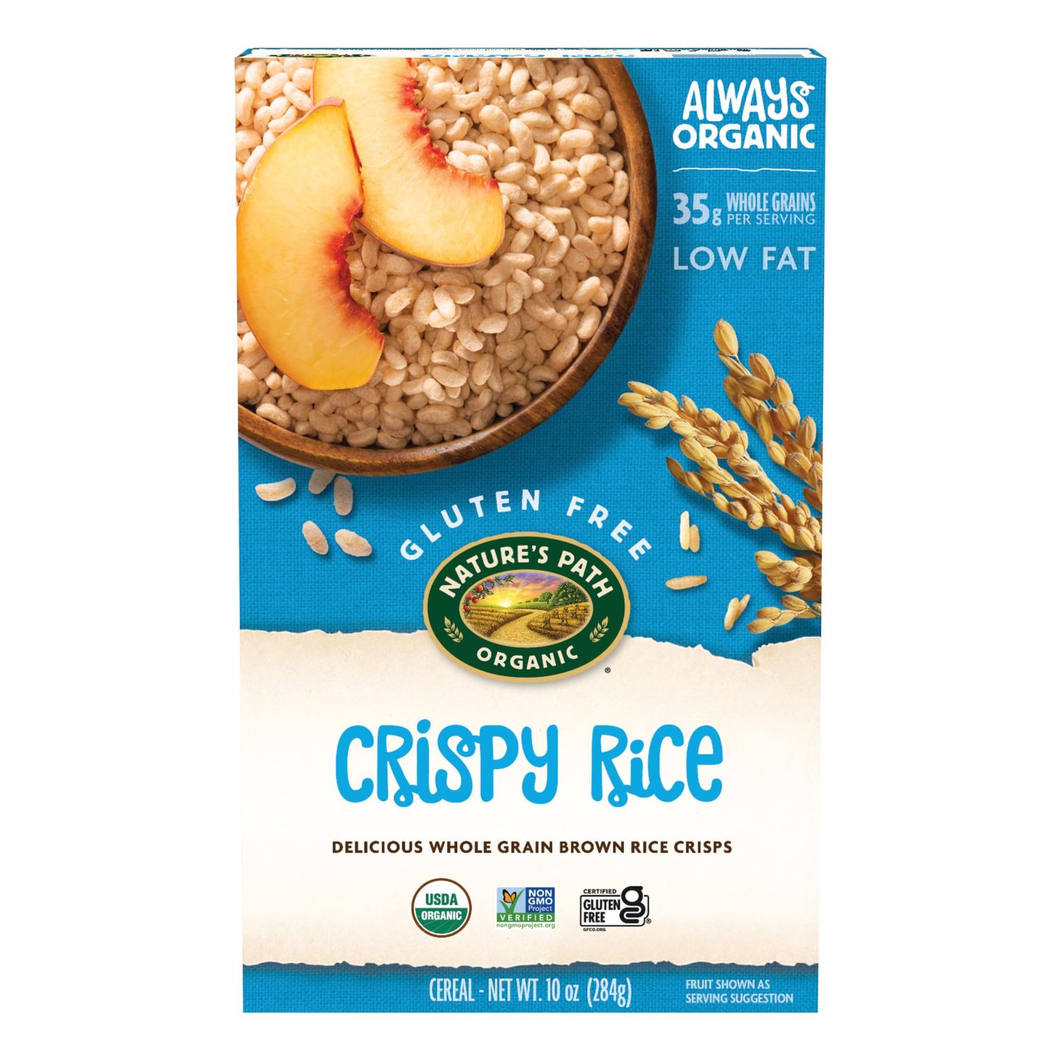 Nature&#39;s Path Organic Crispy Rice Cereal, 10 oz (Pack of 1), Gluten Free, Non-GMO