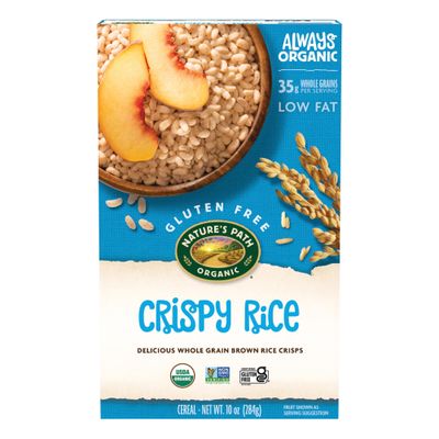 Nature&#39;s Path Organic Crispy Rice Cereal, 10 oz (Pack of 1), Gluten Free, Non-GMO