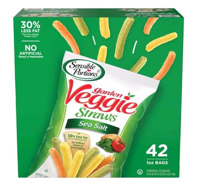 Sensible Portions, Garden Veggie Straws, Sea Salt, 1 oz, 42-Count
