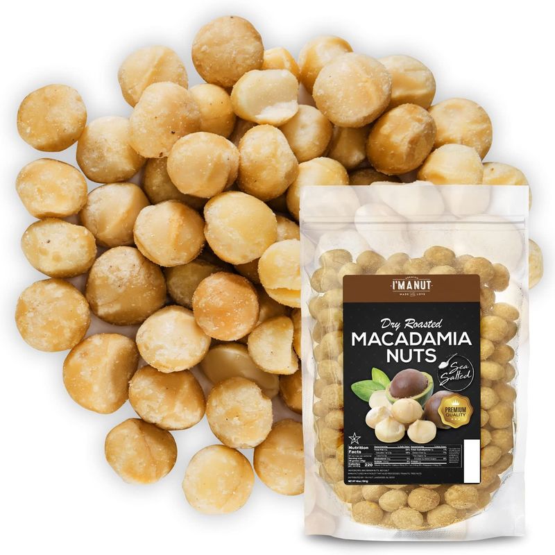 Oven Roasted Macadamia Nuts with Sea Salt- 48 oz (3 lb) Batch Tested Peanut &amp; Gluten Free | No Oil | No PPO | Fancy Whole | Made from Natural Macadamia Nuts