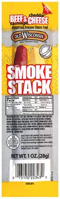 Old Wisconsin Cheese, Beef Stick and Cheddar, 1-Ounce (Pack of 18)
