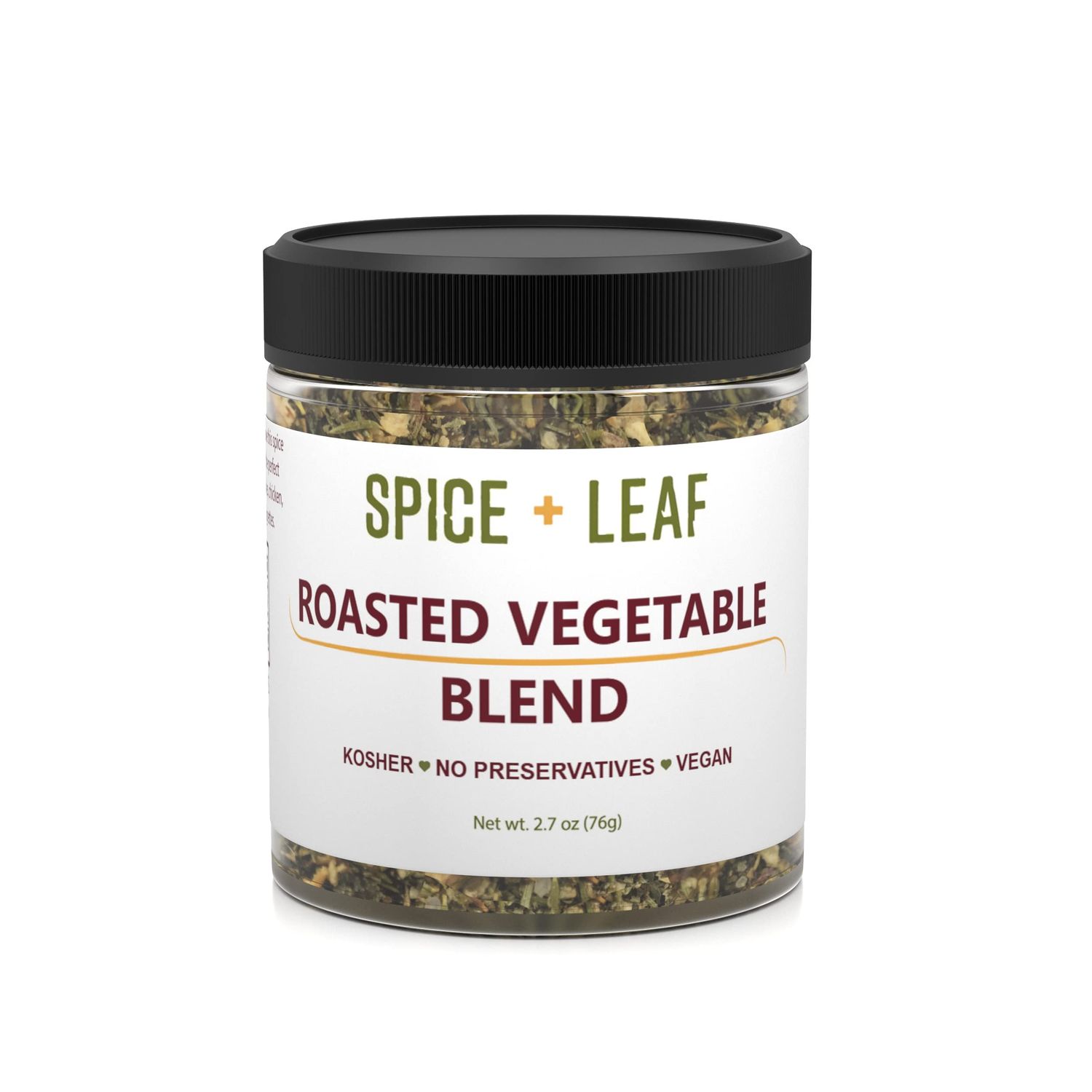 Premium Roasted Vegetable Blend by Spice + Leaf - Vegan Kosher and No Preservatives Spice Blend Used to Make Roasted Vegetables, Steak, Seafood, Fish, Chicken, Quiche or Dip, 2.7 oz