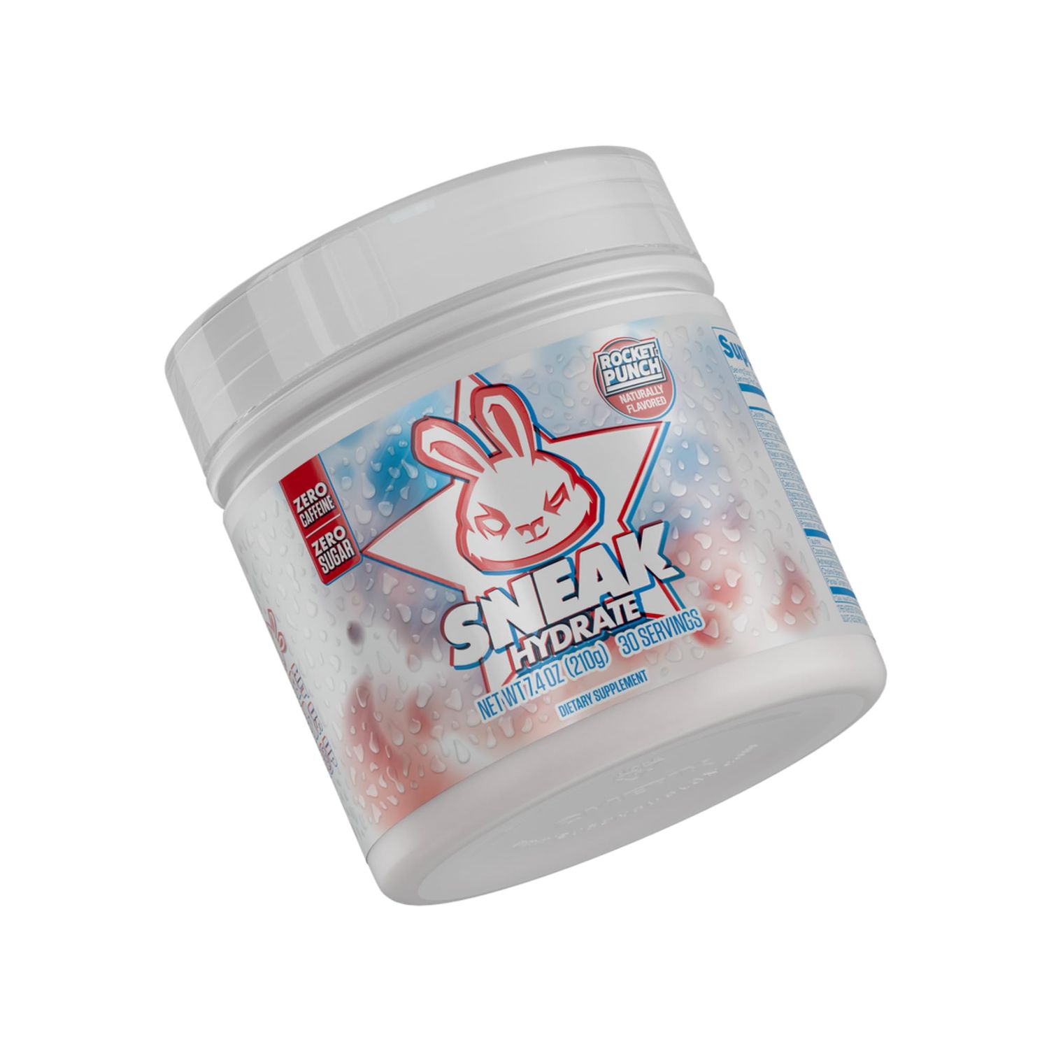 SNEAK | Rocket Punch Hydrate | Zero Caffeine, Zero Sugar, Natural Flavours &amp; Colours, Ashwagandha KSM-66, Coconut Water | 30 Servings