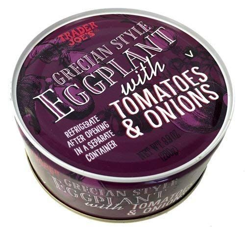 Trader Joe&#39;s Grecian Style Eggplant with Tomatoes &amp; Onions 9.9 OZ (280g) - 3-Pack