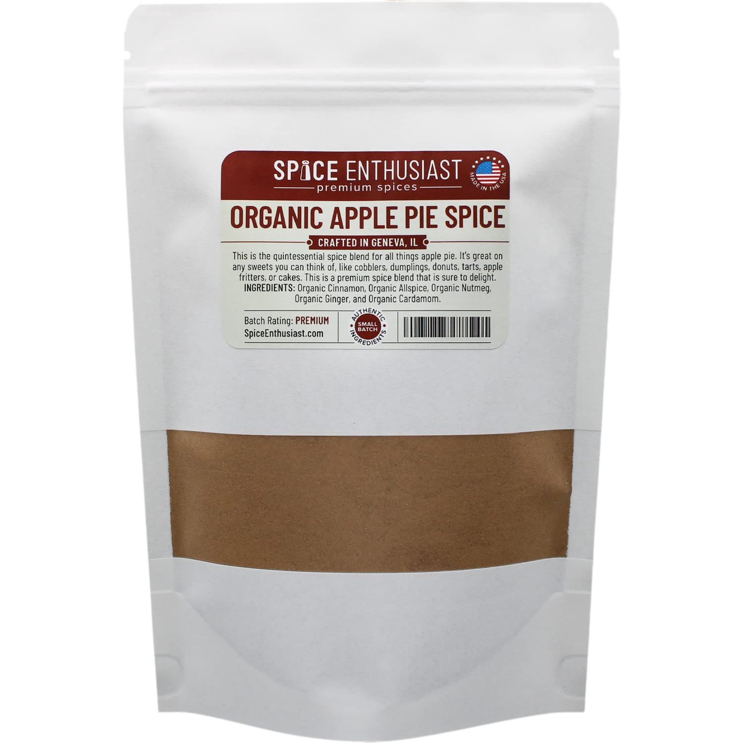 Spice Enthusiast Organic Apple Pie Spice - 8 oz