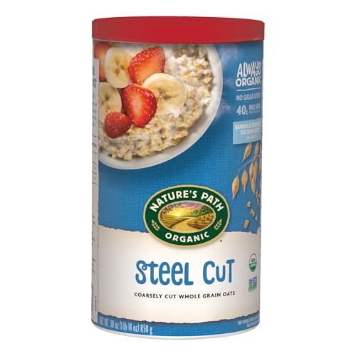Nature&#39;s Path Organic Steel Cut Oats Oatmeal, 30 oz (Pack of 6), Non-GMO