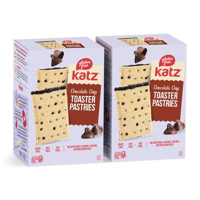 Katz Gluten Free Toaster Pastries. Chocolate Chip. Easy Breakfast Food Or Anytime Snacks For Adults &amp; Kids. Sesame Free, Dairy Free, Nut Free, Peanut Free, Soy Free. Kosher Snacks 8 OZ (Pack Of 2)