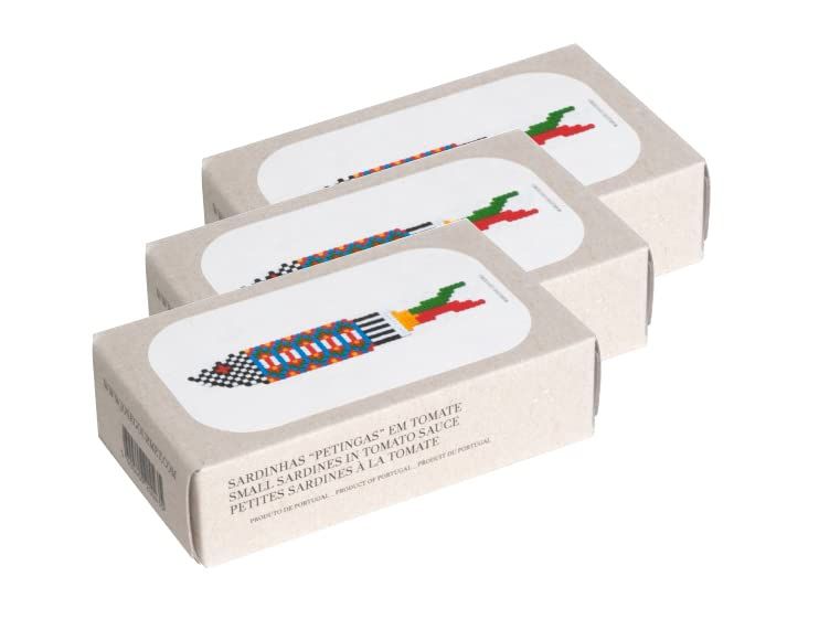 Canned Small Sardines in Tomato Sauce by Jose Gourmet, Wild Caught Portuguese Sardines, Tinned Fish in Tomato Sauce, High Protein Sustainable Seafood, Omega 3, Fair Trade, 90g Can
