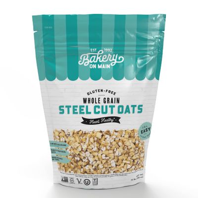Bakery on Main Steel Cut Oats - Gluten Free, Non-GMO Project Verified, Kosher, Resealable Bag, 7.5lb (Pack of 1)