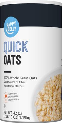 Amazon Saver, Quick Oats, 42 Oz (Previously Happy Belly, Packaging May Vary)