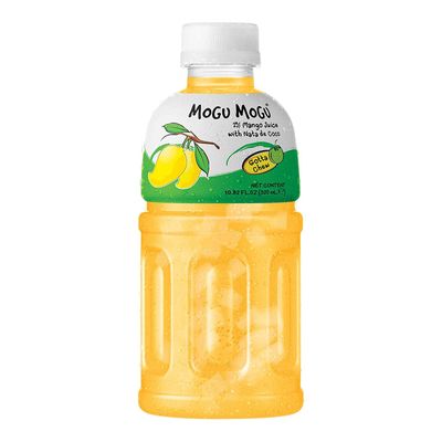 Mogu Mogu Mango Nata De Coco Juice, 10.82 Fl Oz (6 Bottles)