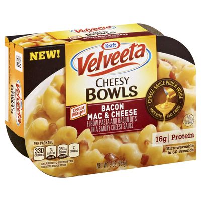 Velveeta Cheesy Bowls, Bacon Mac &amp; Cheese (PACK OF 6)