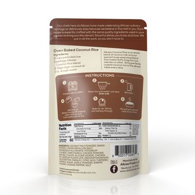 Albasa Coconut Rice Seasoning (Mild,4.5oz) Real Coconut Milk,Seasoning and Spices,4.5 Ounce