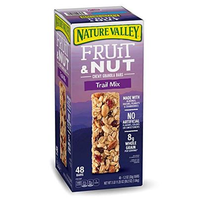 Nature Valley Fruit &amp; Nut Chewy Trail Mix Granola Bars (48 Count) (2 Pack)